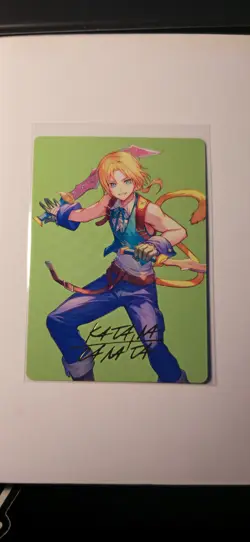 Zidane, Tantalus Thief Art Card (Gold-Stamped Signature) Art Series - Image 1