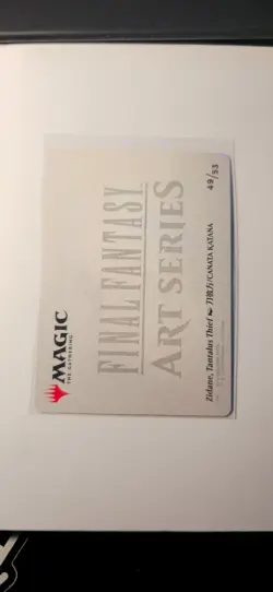 Zidane, Tantalus Thief Art Card (Gold-Stamped Signature) Art Series - Image 2