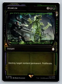 MTG Fallout Showcase #338 Atomize Rare Instant - Image 1