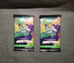 2x Commander Masters Set Booster Pack - Magic The Gathering - MtG - NEW SEALED - Image 1