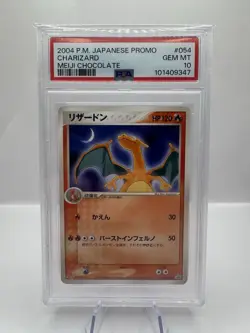 Pokemon TCG Charizard 054/ADV-P Meiji Chocolate Promo 2004 PSA 10 - Image 1