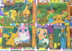 Pokemon Vintage Pocket Monsters Vending HOLO Prism (4x) Stickers 1998 Nintendo - Image 3