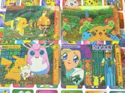 Pokemon Vintage Pocket Monsters Vending HOLO Prism (4x) Stickers 1998 Nintendo - Image 4