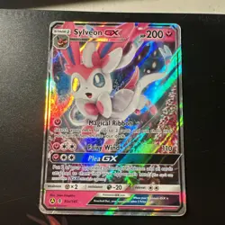 Pokemon TCG Sylveon GX 92a/145 Guardians Rising Sun and Moon Full Art - Image 1