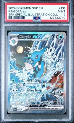 2024 POKEMON SVP EN-SV BLACK STAR PROMO #131 KINGDRA EX PSA 9 - Image 1