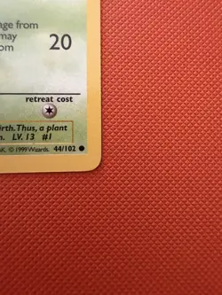 Pokemon TCG Bulbasaur 1st Edition Base Set Shadowless 44/102 NM/Better - Image 4