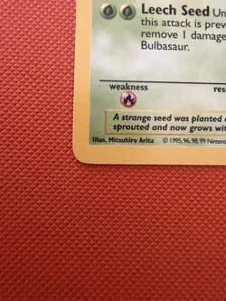 Pokemon TCG Bulbasaur 1st Edition Base Set Shadowless 44/102 NM/Better - Image 5