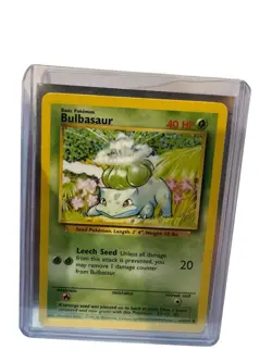 Shadowless Bulbasaur 44/102 Base Set Unlimited LP Pokemon WOTC TCG - Image 3