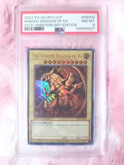 YU-GI-OH The Winged Dragon of Ra 25th Anniversary Edition PSA 8 NM-MT LC01-EN003 - Image 1