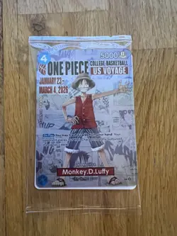 Monkey.D.Luffy (055) (College Basketball US Voyage) P-055 One Piece Promotion... - Image 2