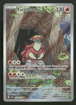 Turtonator - 146/142 - Illustration Rare - Stellar Crown - Pokemon Card - NM/M - Image 1