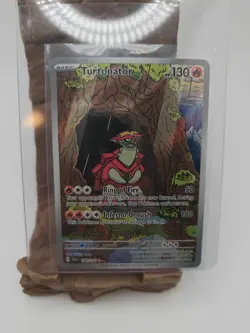 Pokemon Card Turtonator 146/142 Stellar Crown Illustration Rare Near Mint - Image 1