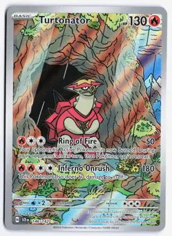 Turtonator 146/142 Illustration Rare Pokemon Card TCG Stellar Crown Near Mint - Image 1