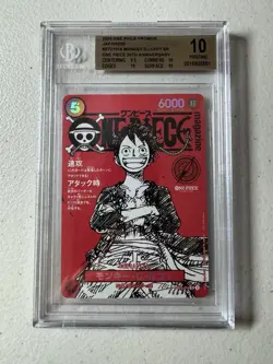 Monkey D Luffy One Piece Magazine Vol. 20 Promo #ST21-014 Japan BGS 10 Pristine - Image 1