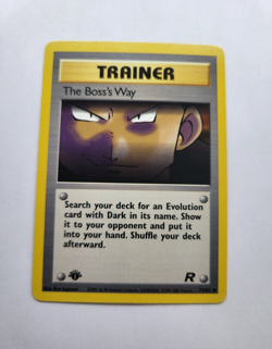 The Boss's Way 73/82 - 1st Edition Team Rocket Vintage Pokemon Card - NM - Image 1