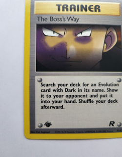 The Boss's Way 73/82 - 1st Edition Team Rocket Vintage Pokemon Card - NM - Image 4