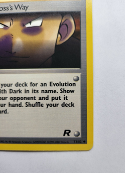The Boss's Way 73/82 - 1st Edition Team Rocket Vintage Pokemon Card - NM - Image 5