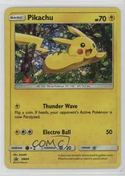 Pikachu (Sequin Holo - General Mills Sun & Moon) Pokemon Black Star Promo #SM04 - Image 1
