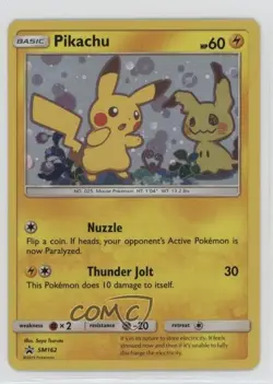 Pikachu Holo Pokemon Sun & Moon Black Star Promo #SM162 - Image 1