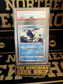 Greninja 339/S-P Illustration Contest Gem Mint PSA 10 Japanese Pokemon Card - Image 1