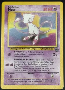Pokemon TCG Mew WOTC Black Star Promo #8 LP+ - Image 1