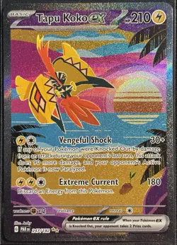 Tapu Koko EX 247/182 - Paradox Rift Pokemon TCG Special Illustration Rare - NM - Image 1