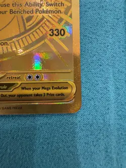 Pokemon TCG: Ascended Heroes MEGA DRAGONITE EX 295/217 GOLD HYPER RARE NM - Image 3
