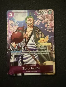 One Piece TCG Zoro-Juurou Nationals Championship Event Pack 2025-26 NM STAMPED - Image 1
