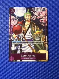 One Piece TCG Zoro-Juurou OP05-067 CS Championship Event Pack 2025-26 STAMPED B - Image 1