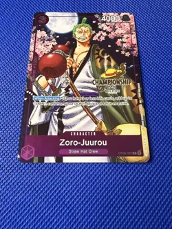 One Piece TCG Zoro-Juurou OP05-067 CS Championship Event Pack 2025-26 STAMPED B - Image 2