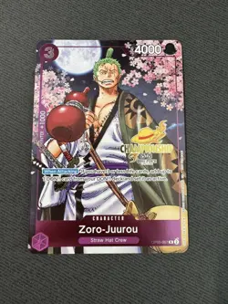One Piece TCG Zoro-Juurou OP05-067 CS Championship Event Pack 2025-26 NM STAMPED - Image 1