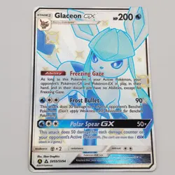 Glaceon GX SV55/SV94 Hidden Fates: Shiny Vault Pokemon TCG Card NM - Image 1