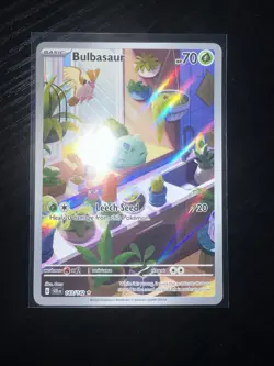 Pokemon Bulbasaur 143/142 Holo Illustration Rare Sv07: Stellar Crown English - Image 1