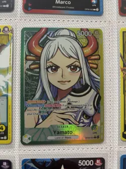 One Piece TCG English Wings of the Captain OP06-022 Yamato Leader Alt Art Mint - Image 1