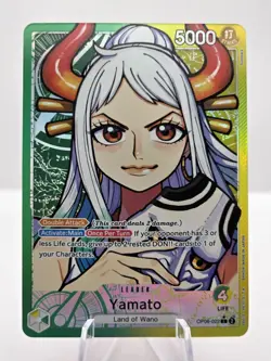 One Piece TCG Wings of the Captain Yamato OP06-022 Leader Alt Art Near Mint - Image 3