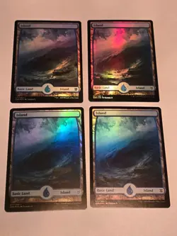 4x Island (271) - Foil - Zendikar Rising - Near Mint - Magic the Gathering - Image 1