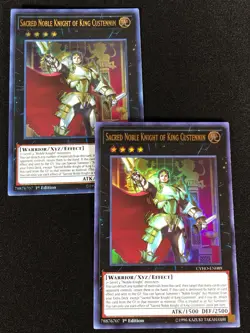 Yugioh Sacred Noble knight of King Custennin CYHO-EN089 1ST ULTRA X2 (NM) - Image 1