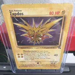 Pokemon TCG WOTC Fossil Zapdos 30/62 Non Holo Rare Vintage - Image 2