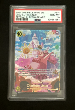 PSA 10 💎 CHARLOTTE LINLIN OP06-114 SP - 2024 ONE PIECE WINGS OF THE CAPTAIN EN - Image 1