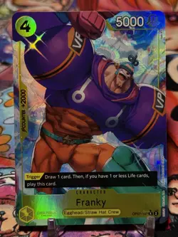 FRANKY - One Piece TCG OP07-107 - AA Alt Art Rare R - 500 Years in the Future - Image 1