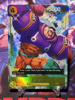 FRANKY - One Piece TCG OP07-107 - AA Alt Art Rare R - 500 Years in the Future - Image 1