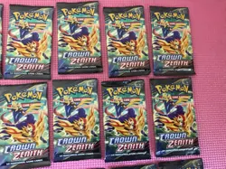 Lot of 18 Pokemon TCG Crown Zenith Booster Pack Factory SEALED PACKS! - Image 4