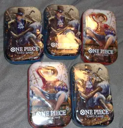 Bandai One Piece Card Game Tins Vol.2 OP-13 - Sealed Lot of 5 - Image 1