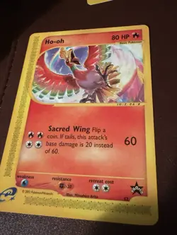 Pokemon TCG “Ho-Oh “ Black Star Promo Card WOTC promo rare POKEMON Card - Image 3