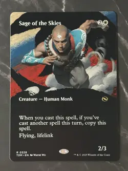 Sage of the Skies #0328 R [Tarkir: Dragonstorm] [Borderless] NF LP/NM - Image 1