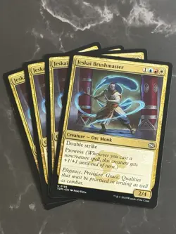 4x Jeskai Brushmaster #0195 U [Tarkir: Dragonstorm] NF LP/NM - Image 1