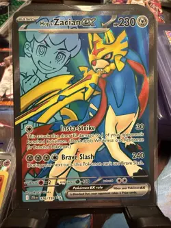 Pokemon TCG NM Hop's Zacian EX Holo Ultra Rare Card 176/159 Journey Together - Image 1