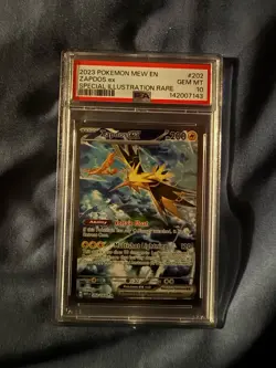 2023 POKEMON MEW EN-151 SPECIAL ILLUSTRATION RARE #202 ZAPDOS EX PSA 10 Gem Mint - Image 1