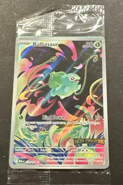 2025 POKEMON MEGA EVOLUTION BULBASAUR ILLUSTRATION RARE PROMO! - Image 2