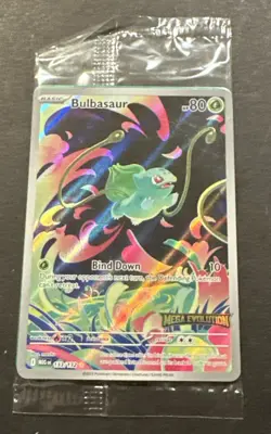 2025 POKEMON MEGA EVOLUTION BULBASAUR ILLUSTRATION RARE PROMO! - Image 5